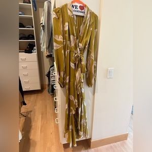 Banana Republic Silk Floral Wrap Maxi Dress
